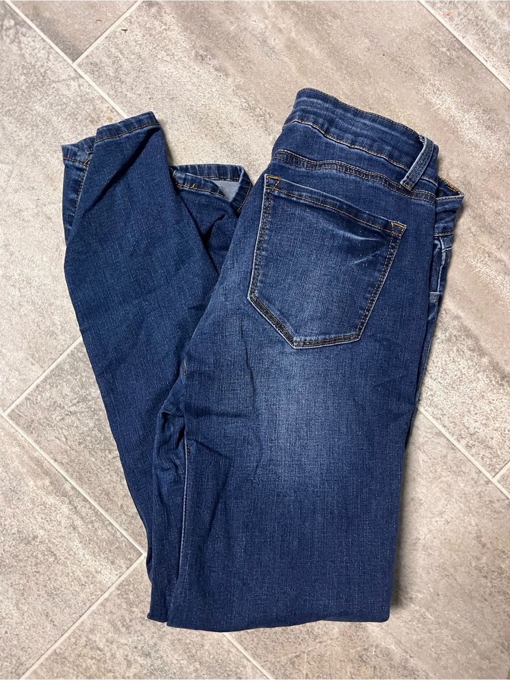 KanCan Dark Blue Ankle Crop Jeans